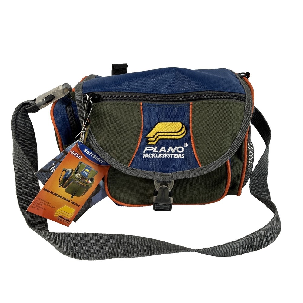 Vintage Plano Tacklesystems Fishing Softsider 4450 Tackle Box Lunch Bag Zip NWT